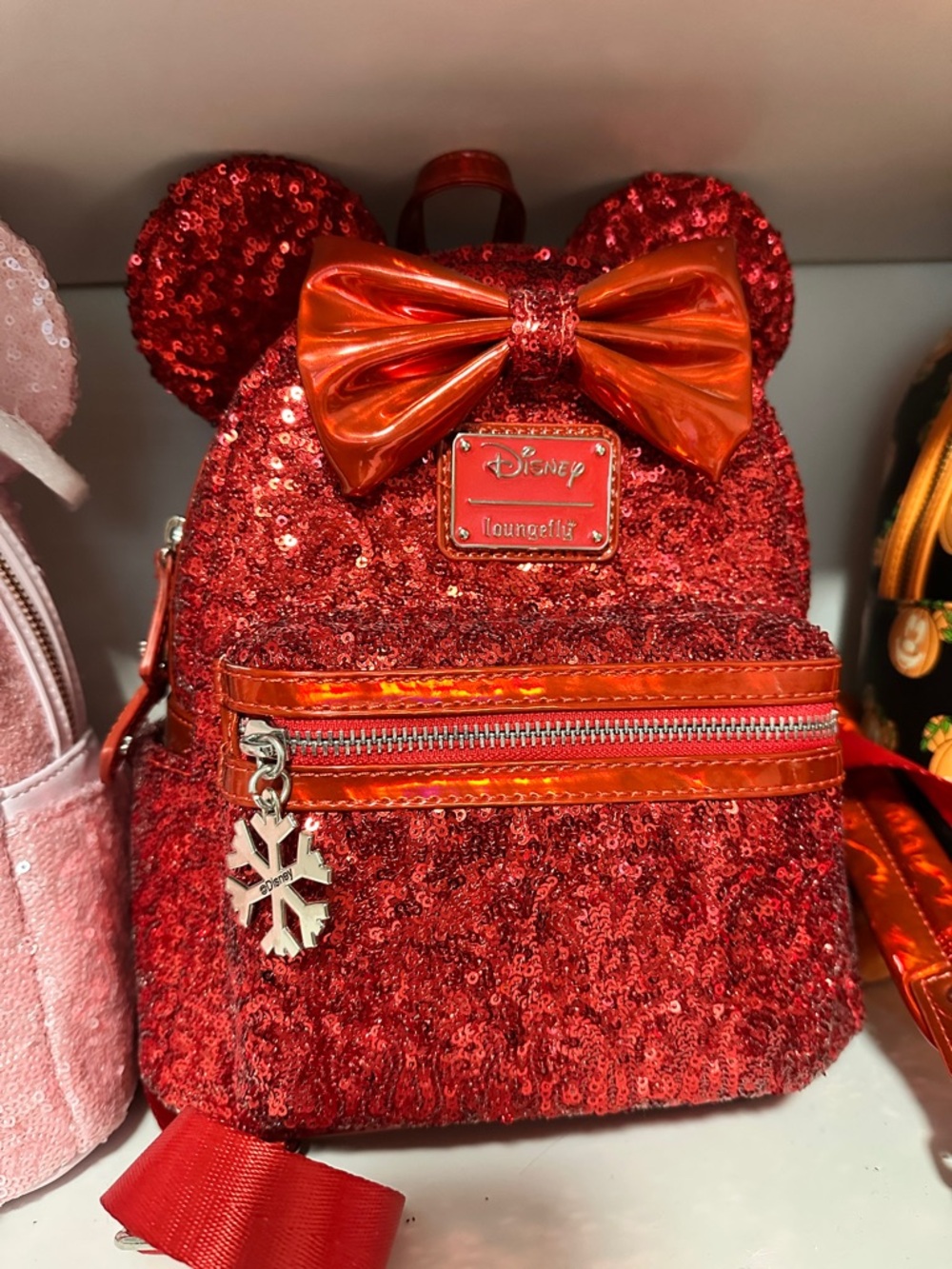 Loungefly Red Sequin Disney Mini backpack